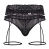 CandyMan Porte-Jarretelles String Toreth Noir